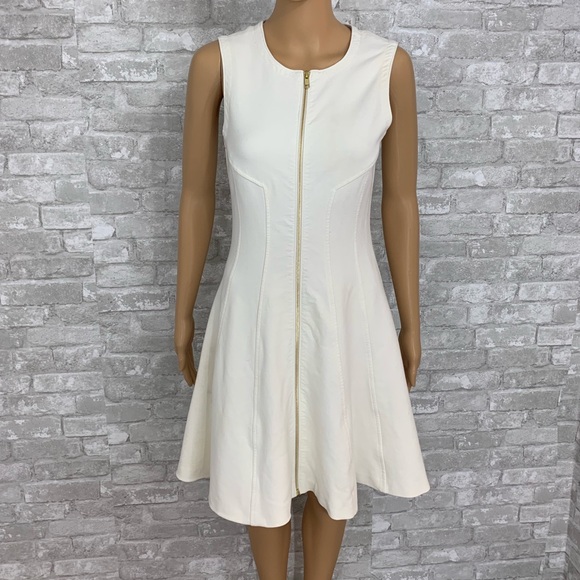 Theory Dresses & Skirts - Theory Bonbi White Zipper Dress Size 2